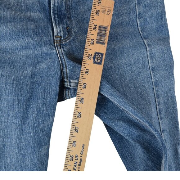 Abercrombie ’90s Straight Jeans Ultra High Rise Vintage Fit Sz 31 / 12 Cut & Sew - Picture 7 of 10